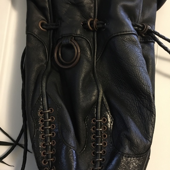 KMRii brown leather drawstring bag - Picture 7 of 10